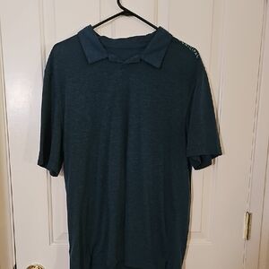 Casual Men's Dark Teal Polo T Shirt